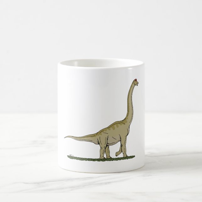 Jurassic Dinosaur Brachiosaurus Coffee Mug (Center)