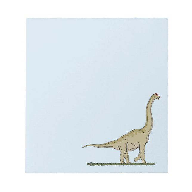 Jurassic Dinosaur Brachiosaurus Notepad (Front)