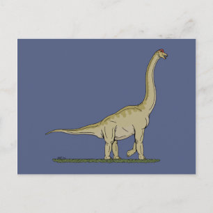 Jurassic Dinosaur Brachiosaurus Postcard