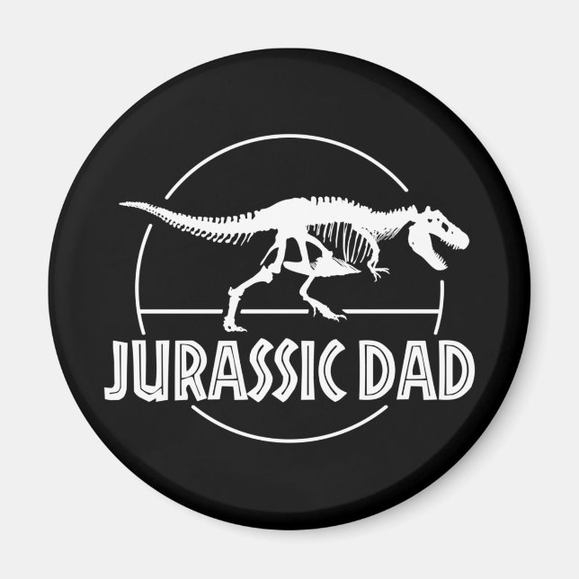 Jurassic Dinosaur Dad Magnet (Front)