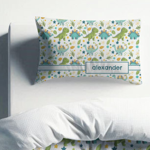 Jurassic Dinosaur Pattern Name Pillowcase