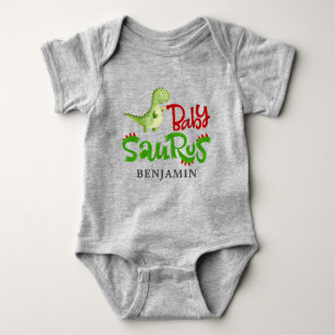 Jurassic Dinosaur Personalised Baby Saurus Baby Bodysuit