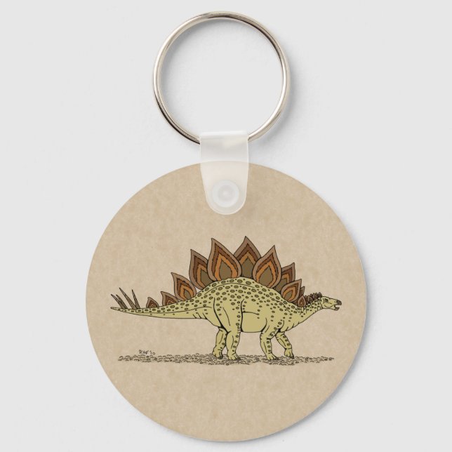 Jurassic Dinosaur Stegosaurus Key Ring (Front)