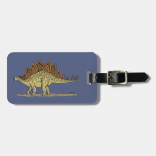 Jurassic Dinosaur Stegosaurus Luggage Tag