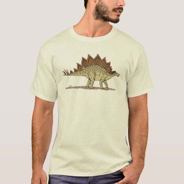 Jurassic Dinosaur Stegosaurus T-Shirt (Front)