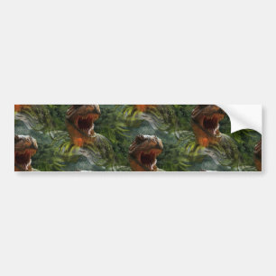 jurassic dinosaurs bumper sticker
