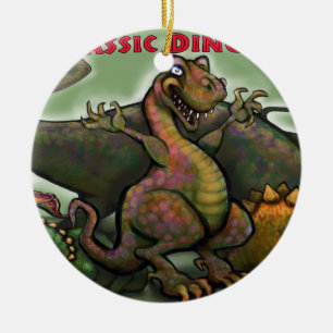 Jurassic Dinosaurs Ceramic Tree Decoration