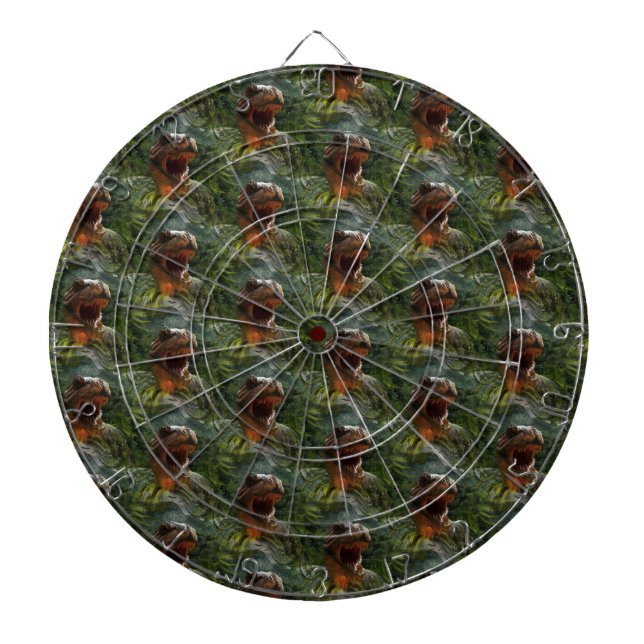 jurassic dinosaurs dartboard (Front)