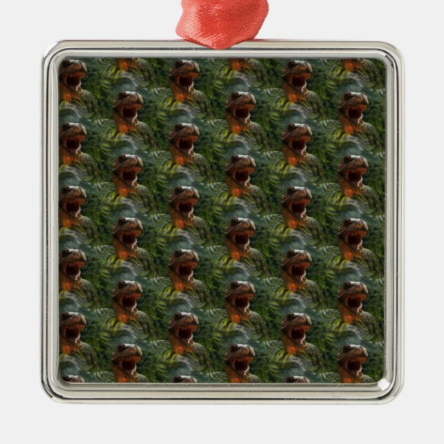 jurassic dinosaurs metal tree decoration (Front)