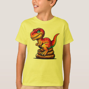 Jurassic Drop The Pooping T-Rex T-Shirt