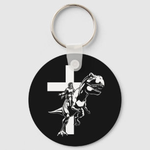 Jurassic Jesus Key Ring