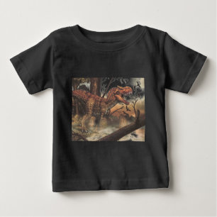 Jurassic Journey: Dinosaur in its Natural Habitat Baby T-Shirt