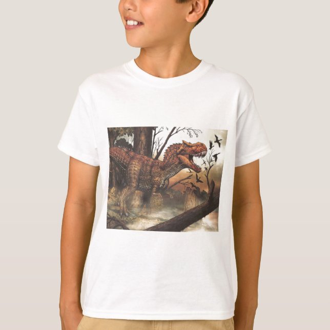 Jurassic Journey: Dinosaur in its Natural Habitat T-Shirt (Front)