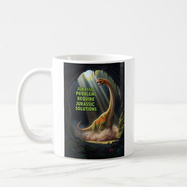 Jurassic Problems Coffee Mug (Left)