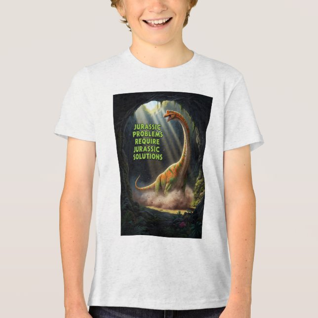 Jurassic Problems Tri-Blend Shirt (Front)