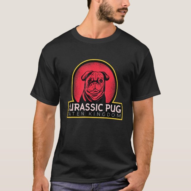 Jurassic Pug For Dog T-Shirt (Front)