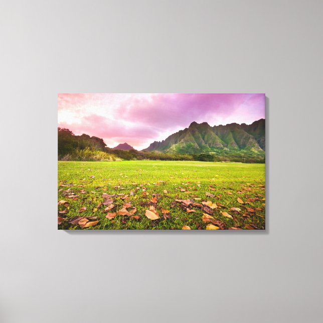 Jurassic Sunset Canvas Print (Front)
