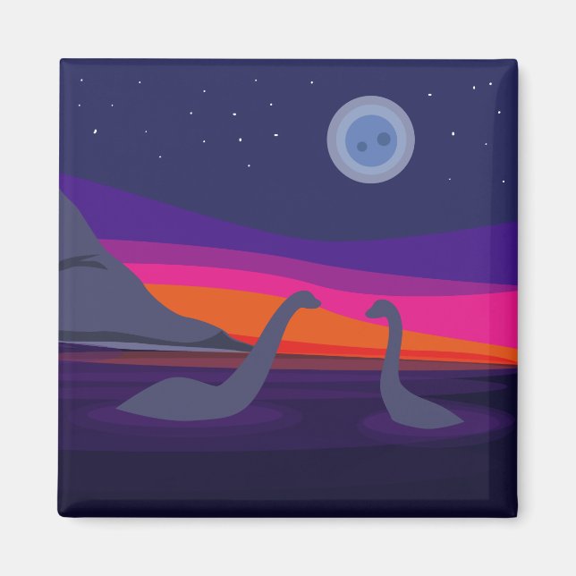 Jurassic Sunset Magnet (Front)