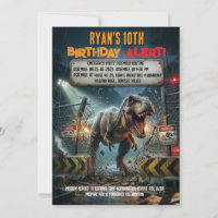 Jurassic T Rex Adventure 10th Birthday Party