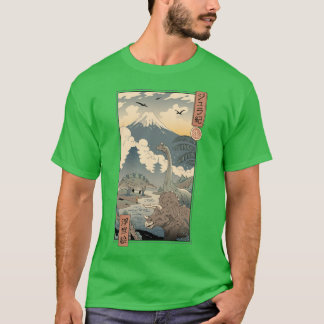 Jurassic Ukiyoe 1  T-Shirt