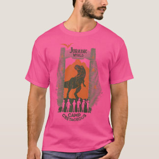 Jurassic World Camp Cretaceous Park Gate Silhouett T-Shirt