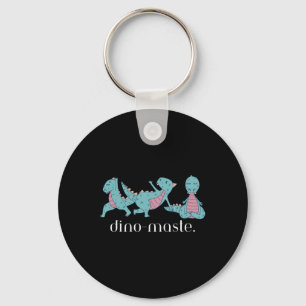 Juric Dinosaur Yoga Dino-maste Zen Vibes Funny  Key Ring