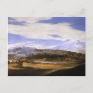 Jusepe de Ribera- Landscape with Shepherds Postcard