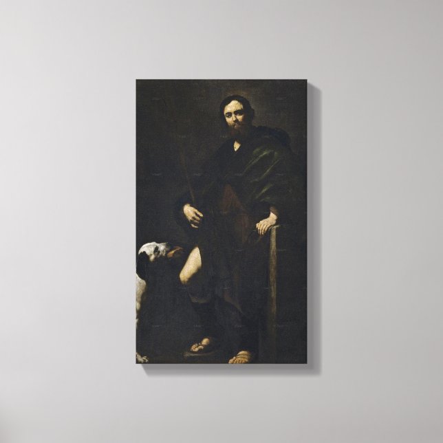 Jusepe de Ribera - St Roch Canvas Print (Front)