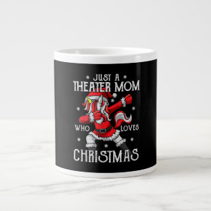 Just A Ater Mum Who Loves Christmas Acting Student Large Coffee Mug