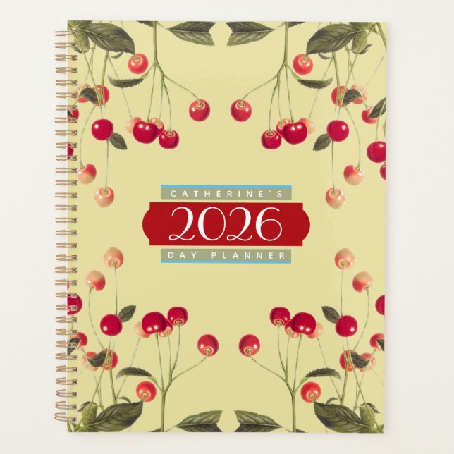 Just a Bowl of Cherries Day Planner Agenda 2026 (Front)