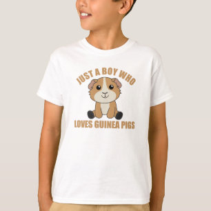Just A Boy who Guinea Pig Loves Sweet Animal T-Shirt