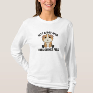 Just A Boy who Guinea Pig Loves Sweet Animal T-Shirt