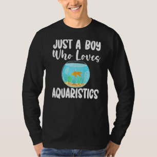 Just a Boy who loves Aquaristics Fish Owner Premiu T-Shirt