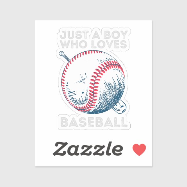 Just a Boy Who Loves Baseball Batter baseball Ball (Sheet)