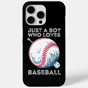Just a Boy Who Loves Baseball Batter baseball Ball iPhone 15 Pro Max Case