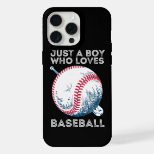Just a Boy Who Loves Baseball Batter baseball Ball iPhone 15 Pro Max Case