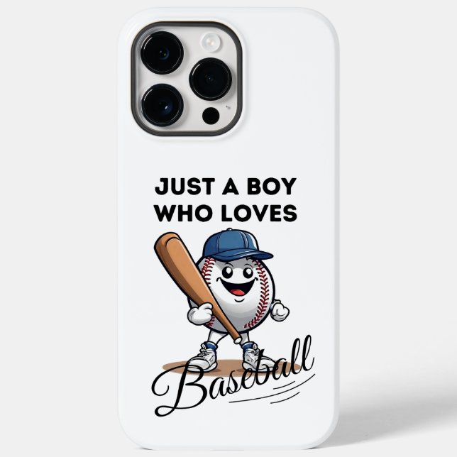 Just A Boy Who Loves Baseball  Case-Mate iPhone Case (Back)