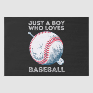 Just a Boy Who Loves Baseball Tissue Paper