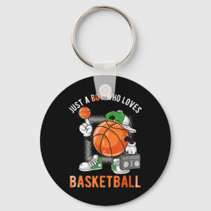 Just A Boy Who Loves Basketball 2 Key Ring
