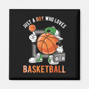 Just A Boy Who Loves Basketball 3 Magnet