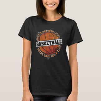 Just A Boy Who Loves Basketball Player Sport Baske T-Shirt