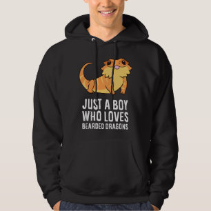 Just a Boy Who Loves Bearded Dragons Hoodie