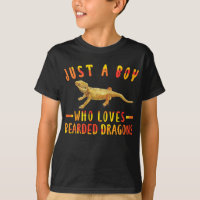 Just A Boy Who Loves Bearded Dragons Lizard