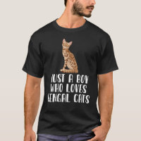 Just A Boy Who Loves Bengal Cat