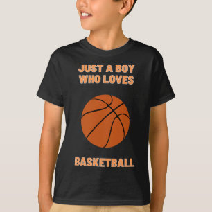 Just A Boy Who Loves Bysketbyll Toddler Bysketbyll T-Shirt