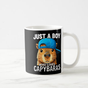 Just A Boy Who Loves Capybaras  Coffee Mug