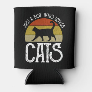 Just A Boy Who Loves Cats Can Cooler