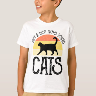 Just A Boy Who Loves Cats T-Shirt