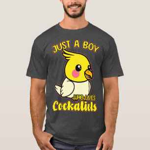 Just A Boy Who Loves Cockatiels 2 T-Shirt