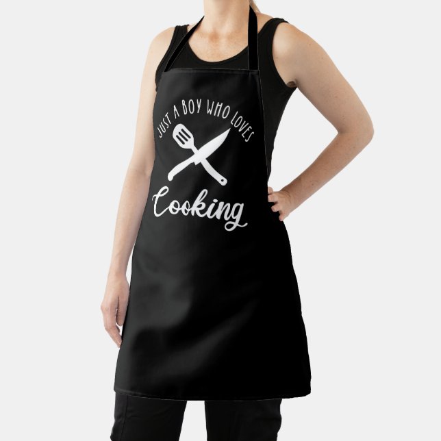Just A Boy Who Loves Cooking Apron (Insitu)